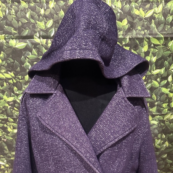 Tail Women's Stylish Purple Pea Coat - Picture 3 of 5